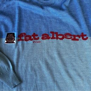 FUBU Fat Albert Blue and Red Crewneck Sweater